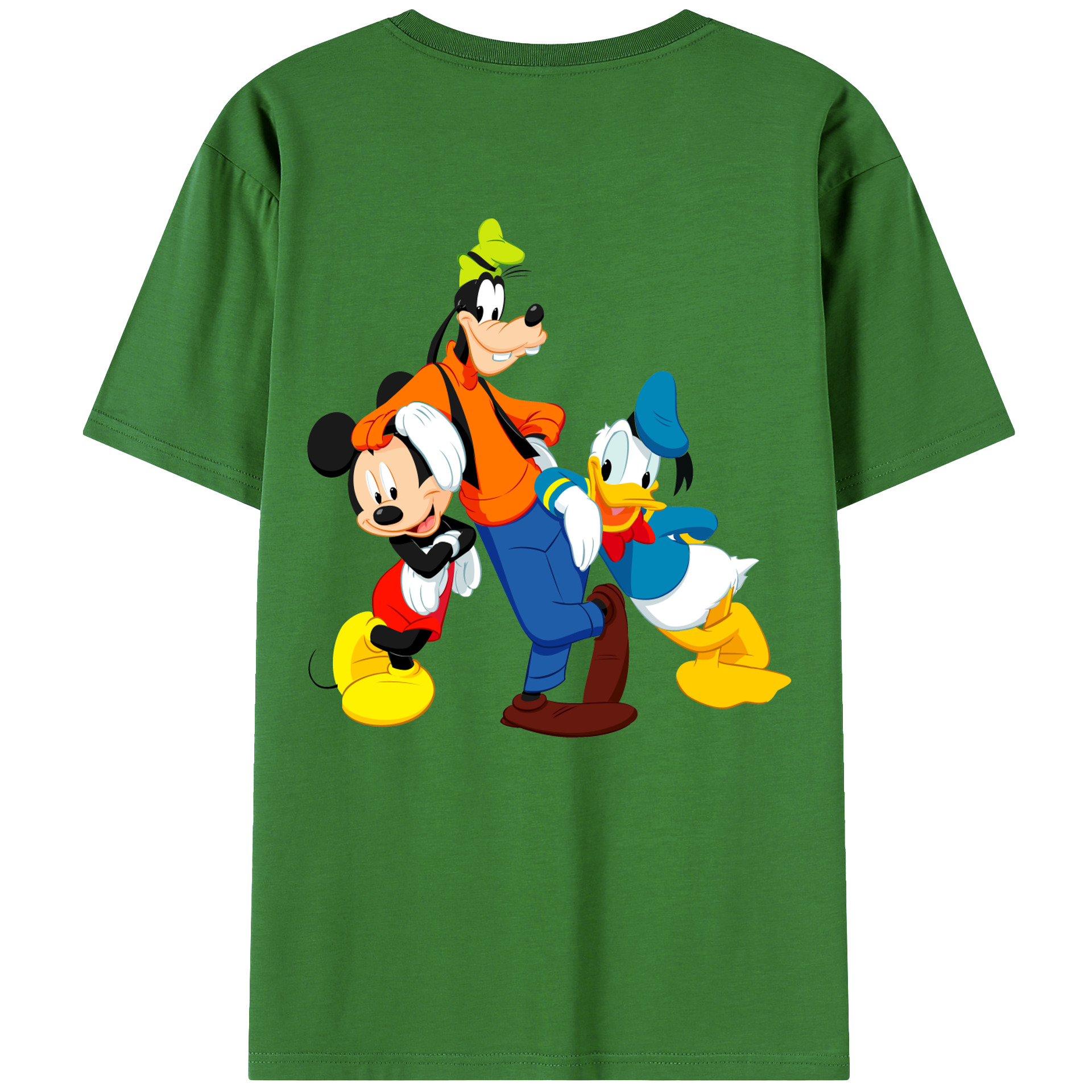 （画像用） ミッキーマウス Mickey Mouse レディース半袖Tシャツ(バックプリント)